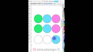 Easy CorelDRAW Tutorial #2 Copy Color from Another Object! #shorts