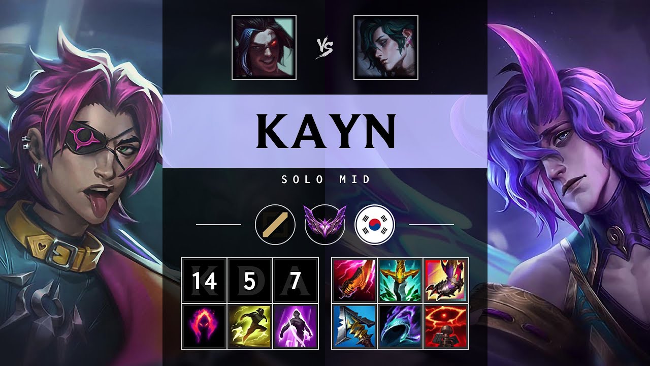 Kayn Mid vs Hwei - KR Master Patch 25.21