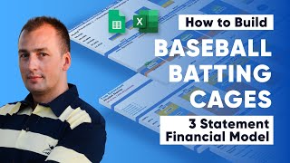 How to Build a Baseball Batting Cages 3 Statement Startup Financial Model screenshot 1
