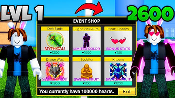 Noob To MAX Using Only The EVENT SHOP In Blox Fruits (FULL MOVIE)