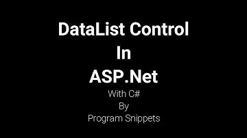 DataList Control In ASP Net