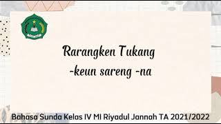 Rarangken Tukang -keun sareng -na-Materi Bahasa Sunda Kelas IV