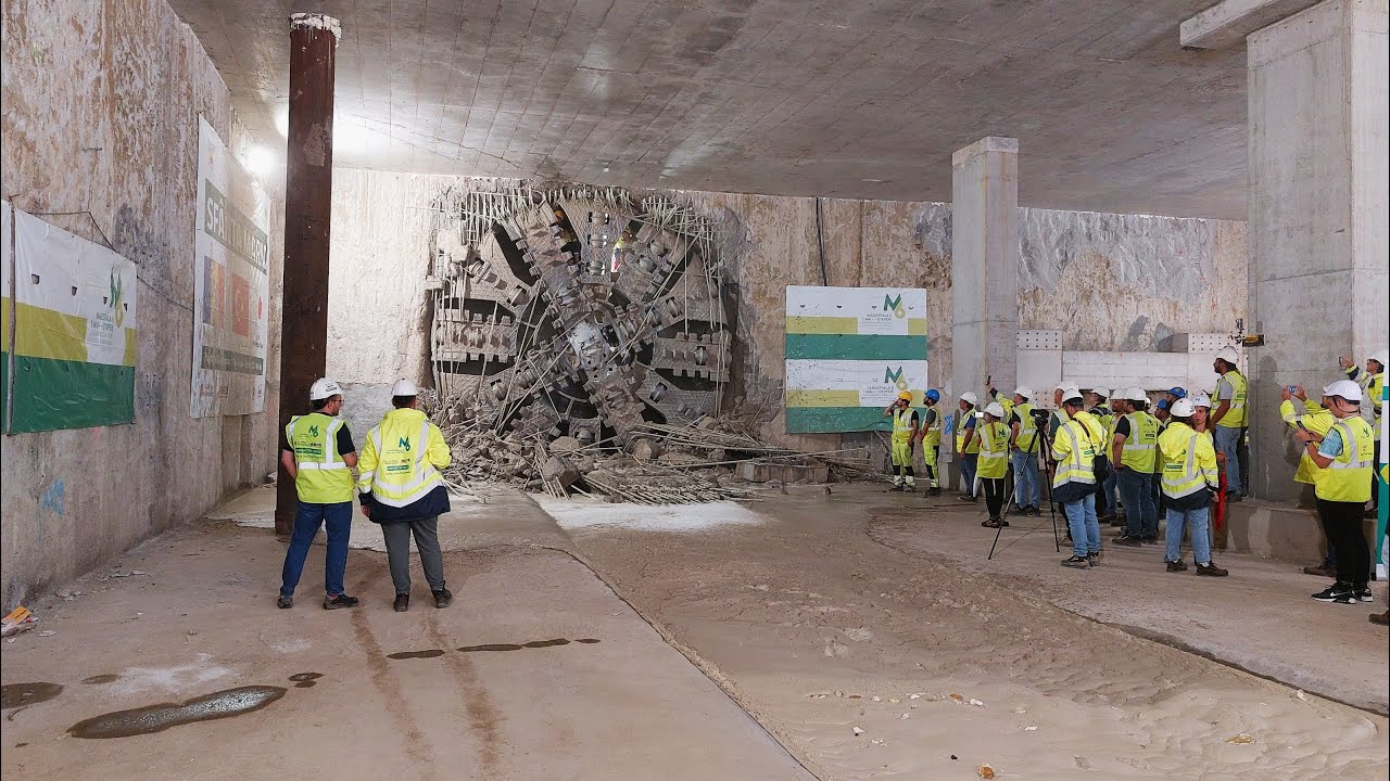 Breakthrough la stația Aeroport Băneasa - Magistrala M6 de metrou București - 18.08.2025