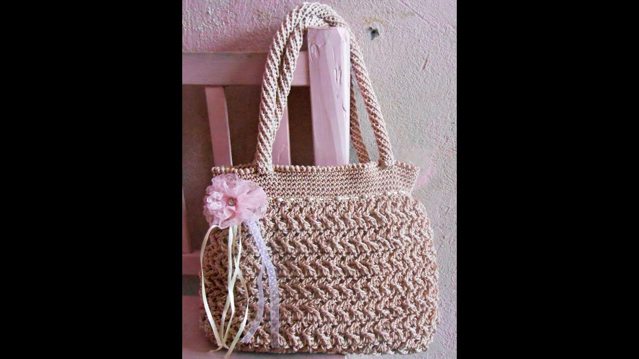 crochet zigzag how ZIGZAG BOLSO  #PUNTADA  CROCHET YouTube A
