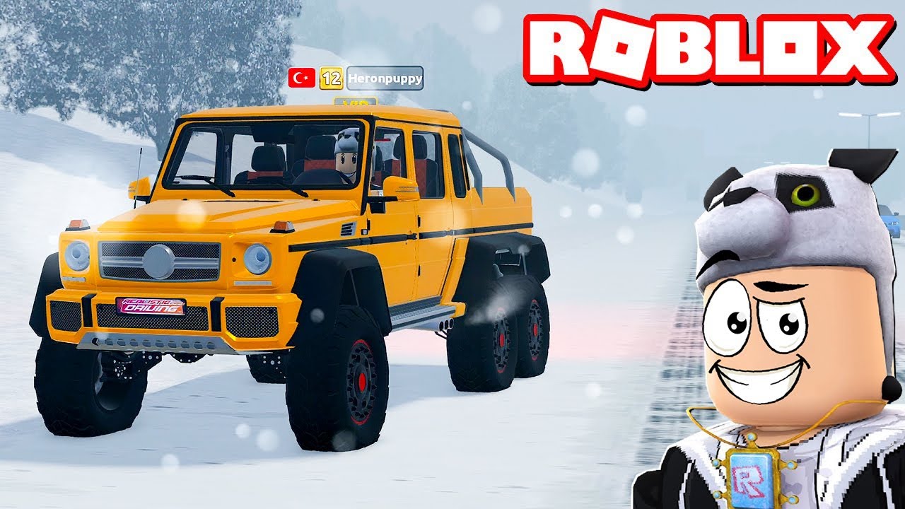 YENİ 6X6 MERCEDES ARABAYI KARDA SÜRDÜM! - Roblox