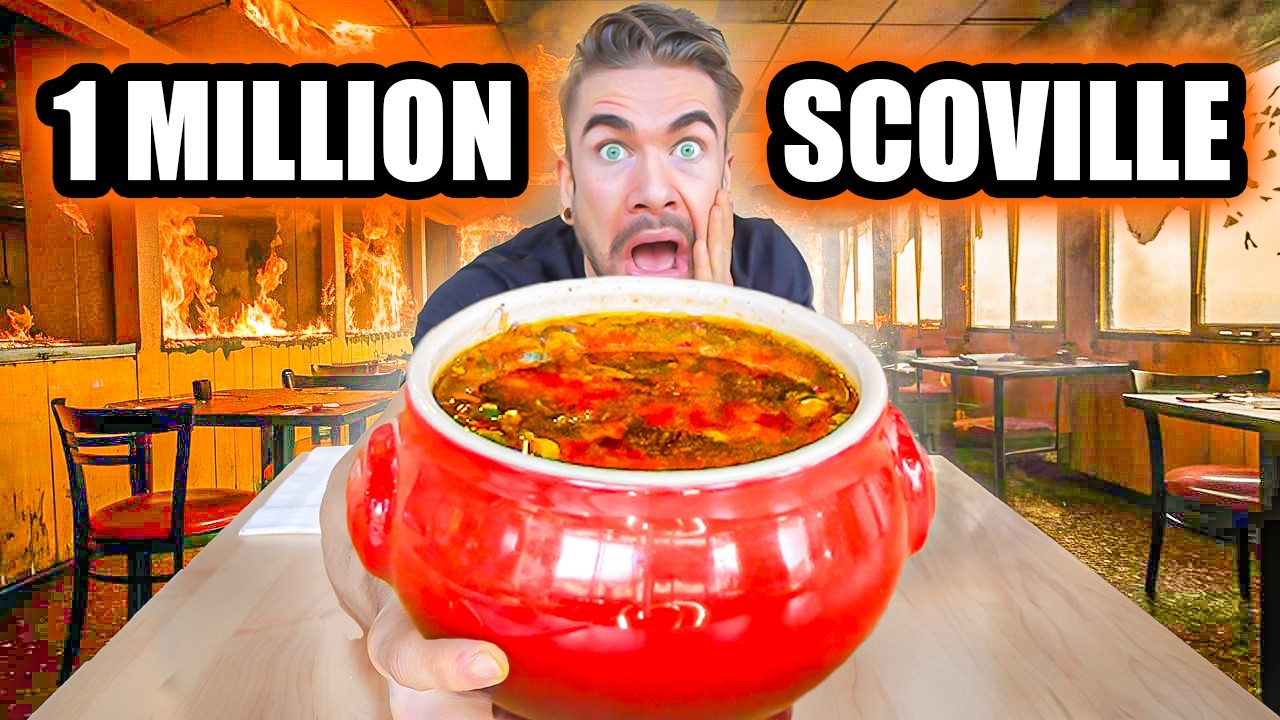 THE SPICIEST DUMPLING SOUP CHALLENGE I HAVE EVER SEEN (1.2 Million Scoville) | Joel Hansen