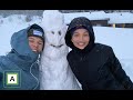 Building a snowman with my girlfriend | Vlog 12⁴