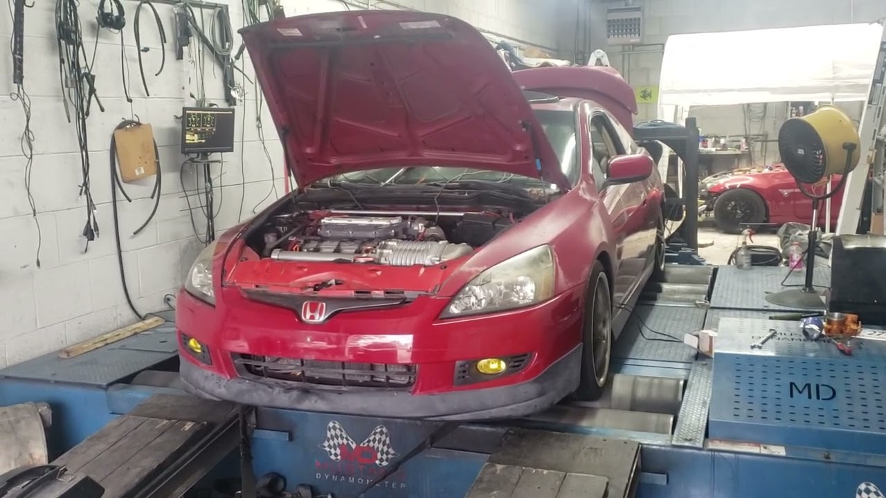 7th gen 6-6 J30a4 Supercharged Accord dyno run