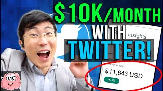 How to Make Money on Twitter for Beginners - Easy $10k per month!