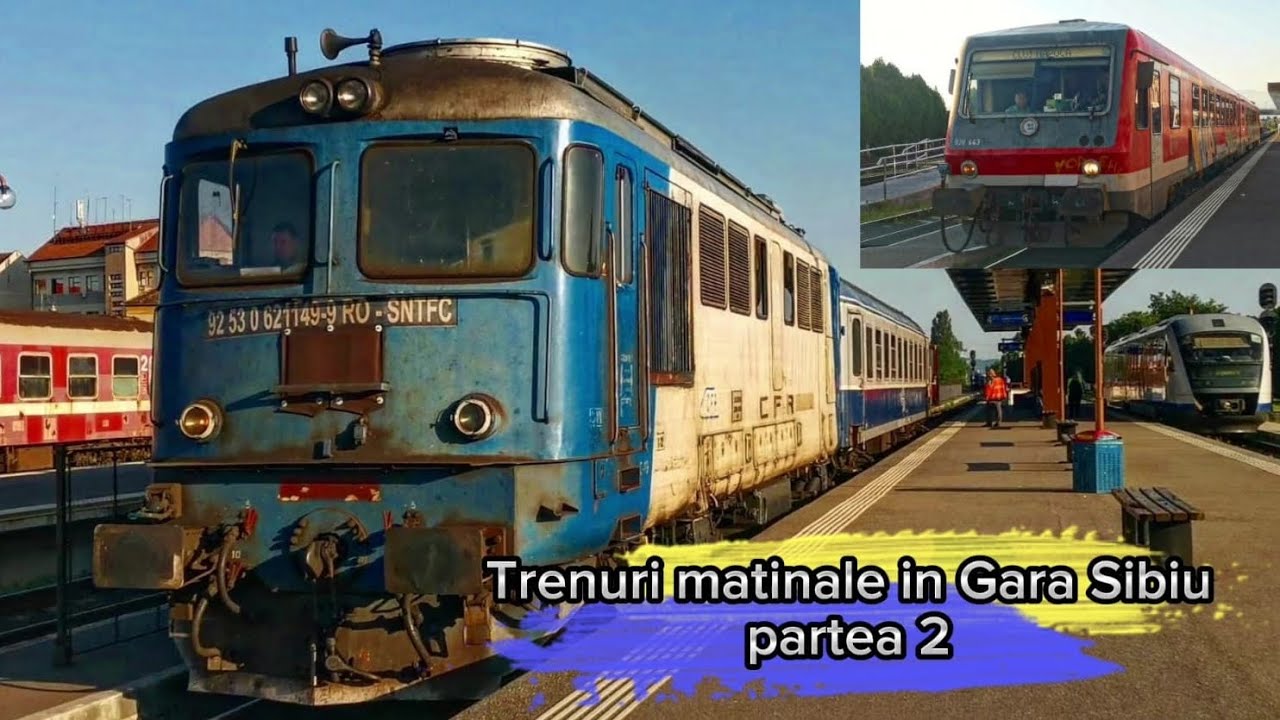 Trenuri matinale în Gara Sibiu partea 2/Morning trains in Sibiu Station part 2.