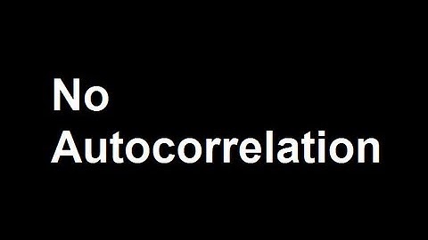 No Autocorrelation
