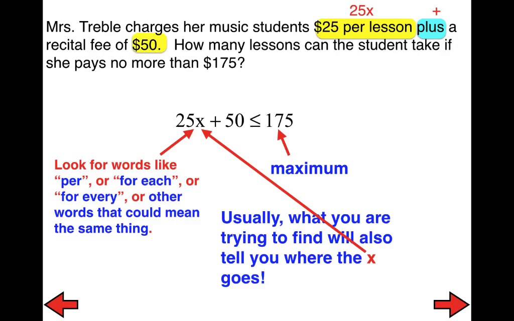 solving two step inequalities word problems worksheet