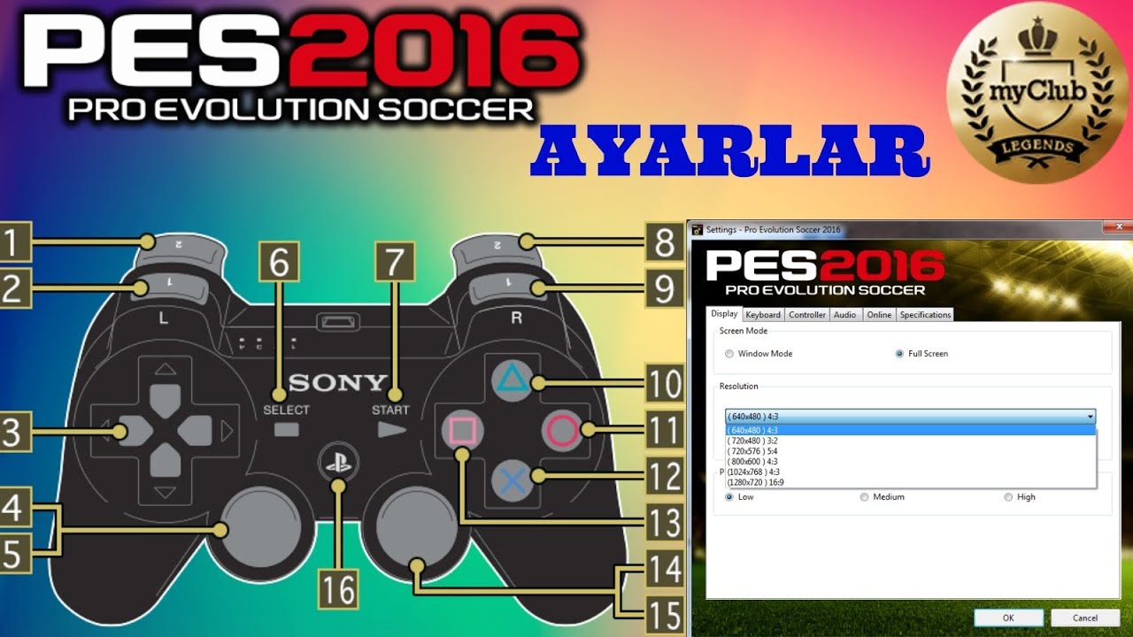 pes 2017 klavye ayarlari youtube