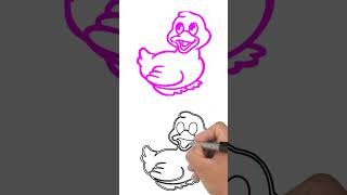 Easy Panel of duck #shorts #drawing #art #clipart #drawingskill