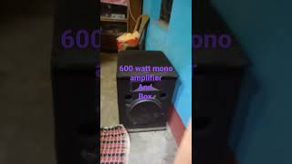 600 Watt Mono Amplifier, 120 Watt 12Inch Bass Boost Speaker Box