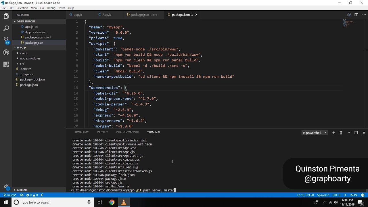 Deploy React with Node (Express, configured for ES6, Babel) to Heroku (without babel-node)
