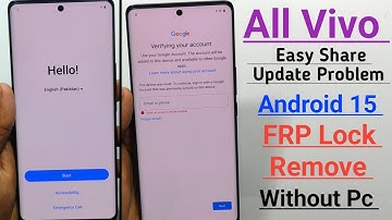 All Vivo Easy Share Update Problem || Vivo Android 15 Frp Unlock Without PC || New Security 
