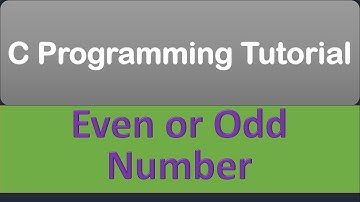 C program to check Even or odd number