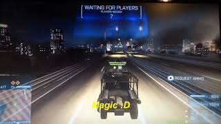 Battlefield 3 Tehran Highway. How to get up on the bridge with the vehicle, only in rush mode.