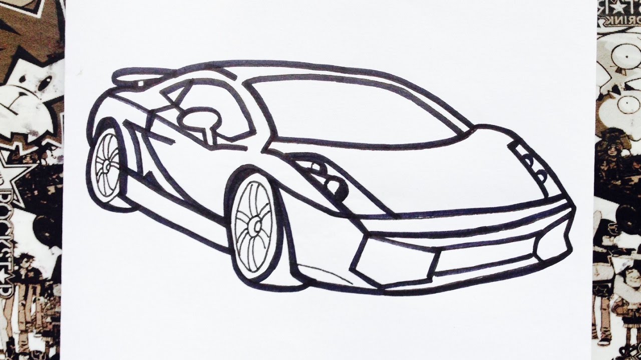 Como dibujar un carro | how to draw cars | como desenhar carros - thptnganamst.edu.vn