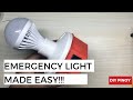 How to make Emergency bulb using TP5100 | rechargeable bulb | emergency light