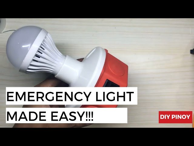 How to make Emergency bulb using TP5100 | rechargeable bulb | emergency light class=