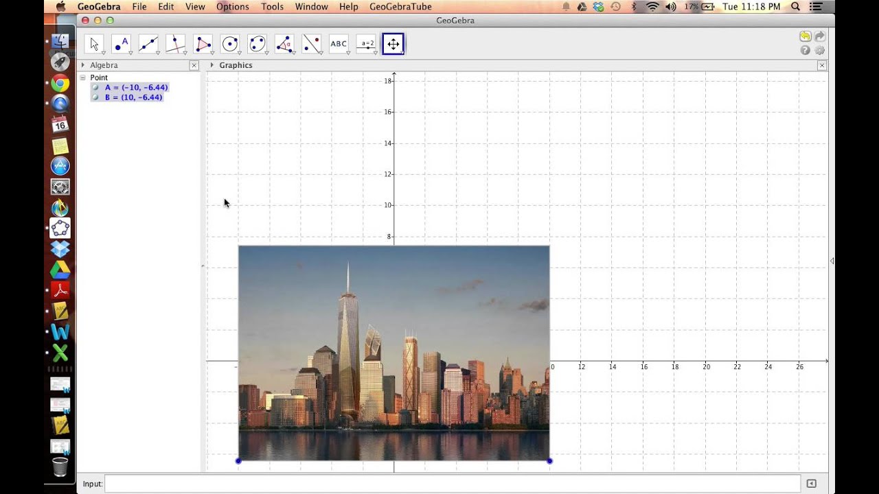 Upload a picture to Geogebra - YouTube