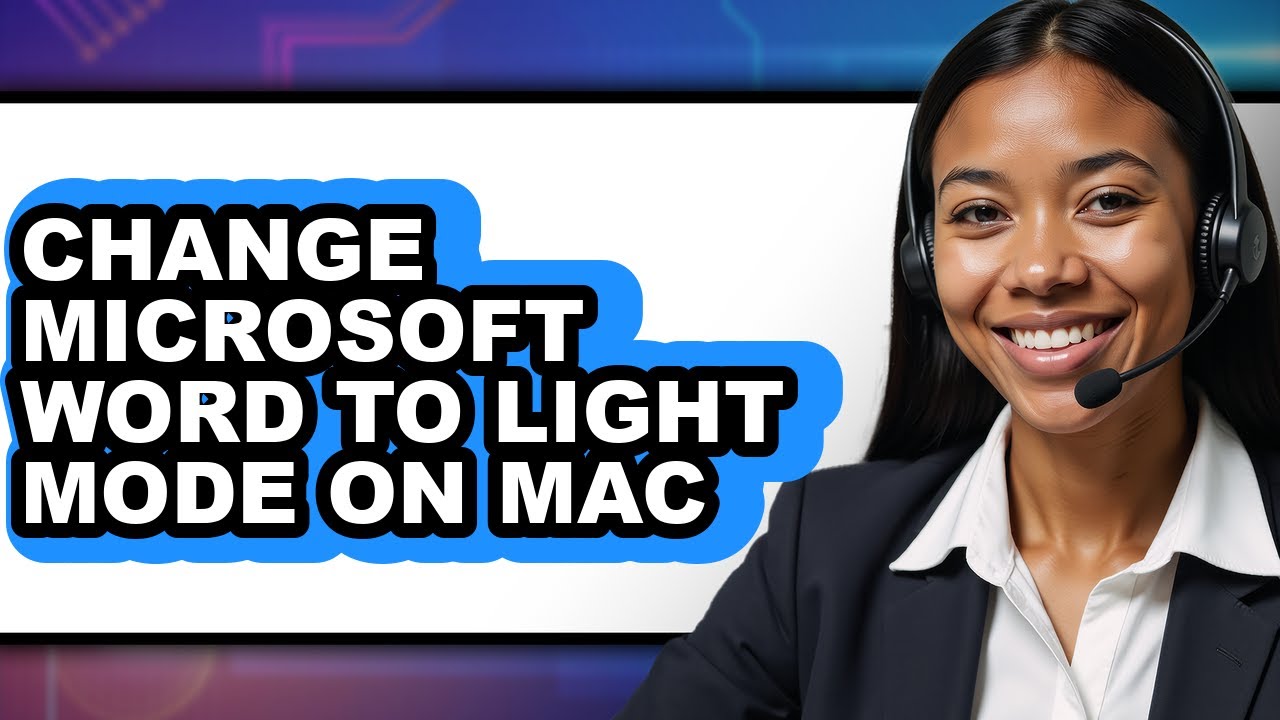How to Change Microsoft Word to Light Mode on Mac - Step by Step - YouTube