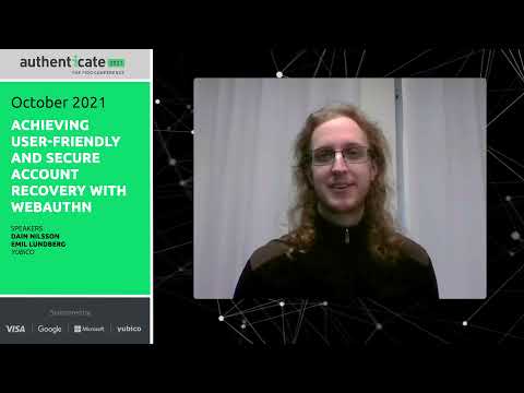 Video: Authenticate 2021: User Friendly Account Recovery WebAuthn