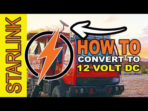 How To Power Starlink Satellite Internet with 12 volt DC - Easy DIY Conversion