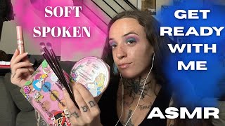 ASMR doing my makeup | soft spoken grwm