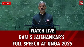 Bekijk live: de vurige toespraak van EAM S Jaishankar tijdens de 80e Algemene Vergadering van de ...