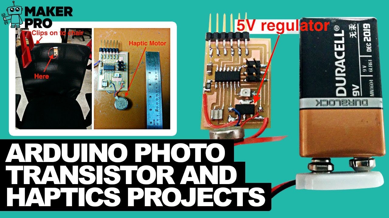 Arduino Phototransistor and Haptics Project - YouTube