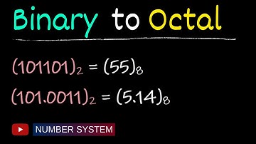 Convert binary to octal - Number system conversion