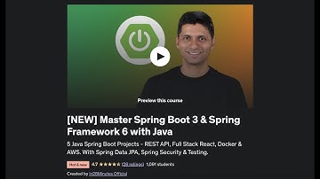 Master Spring Boot 3 & Spring Framework 6 with Java - Live - 2