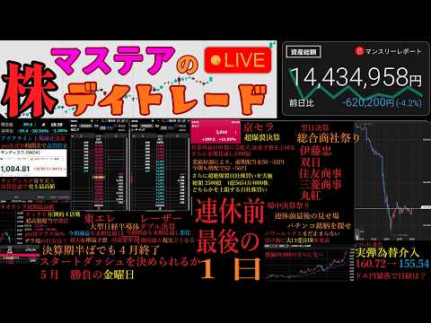 【第242回】マステアの株デイトレ配信 2026 05/01