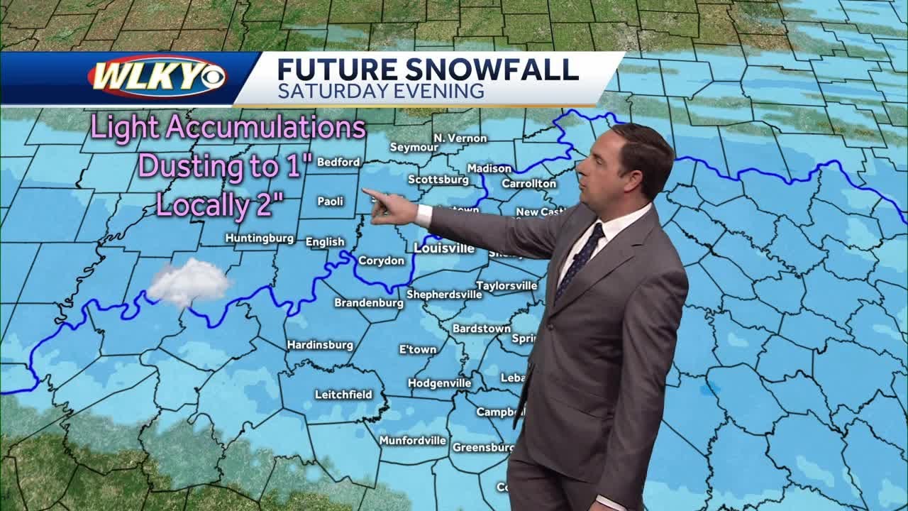 Snow Showers on the way for Saturday Evening - YouTube