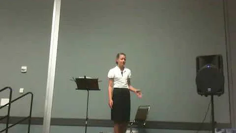 Rachel Holley Short Sermon at National Fine Arts 09