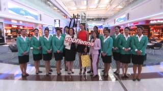 Ana Ivanovic visits Dubai Duty Free in Dubai International Airport Concourse D