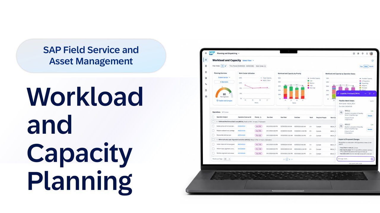 SAP Field Service and Asset Management 2605 | Workload and Capacity ...