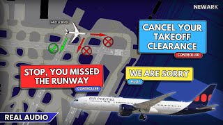 Pilots Get Lost After Receiving Takeoff Clearance At Newark. Real Atc