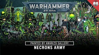 Warhammer 40K : Necron Army Showcase [Fully Painted] #warhammer40k #necrons