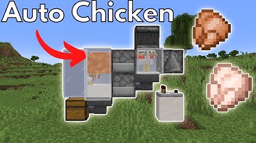 Automatic Cooked Chicken Farm - Easy 1.19 Minecraft Tutorial