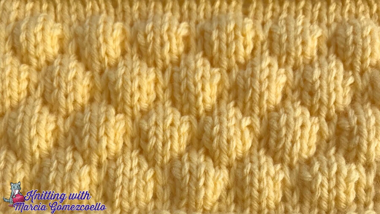 TEJIDOS A DOS AGUJAS: 35- Burbujas/ KNITTING WITH TWO NEEDLES: Bubbles