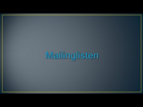 Wie abonnier' ich Mailinglisten?[RaoulPM]