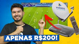 ADEUS TV 3.0! MELHOR Custo-Benefício! Testei o Kit Parabólica Digital Vivensis VX10