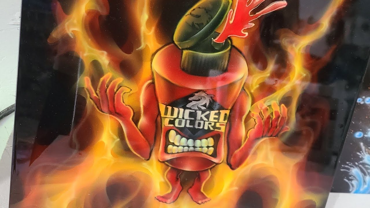 How to Airbrush Fire - Step by Step