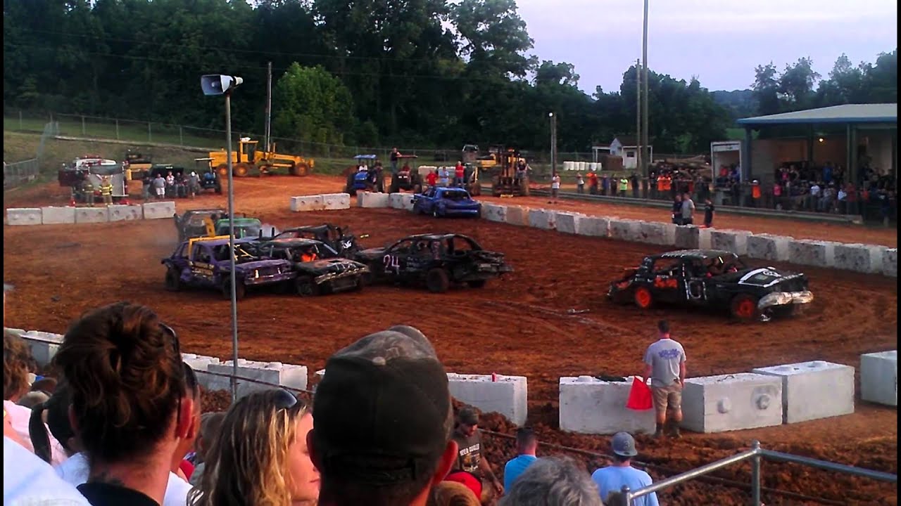 Somerset County fair demolition derby YouTube