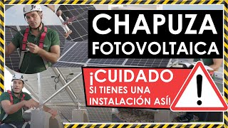 Arreglamos una CHAPUZA de instalación de PLACAS SOLARES que tenía mucho peligro