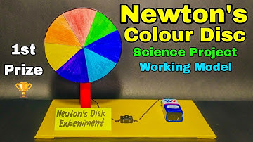 Newtons colour disc science project,Newtons colour disc school project,Newton colour wheel project